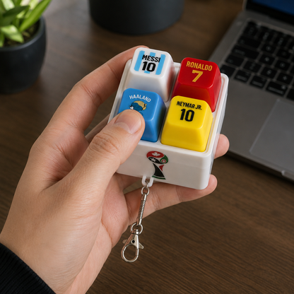 Football Keycaps Keychain