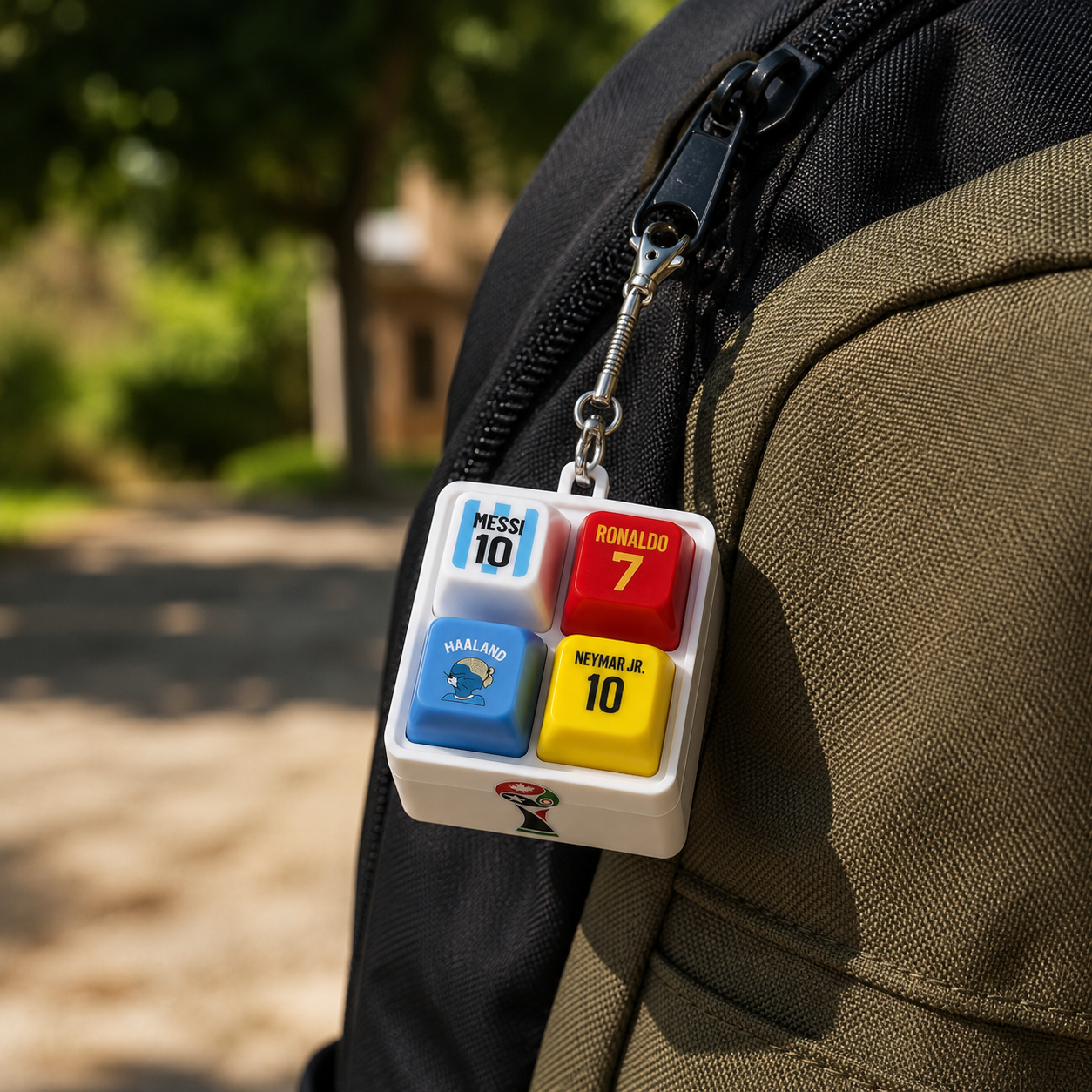 Football Keycaps Keychain