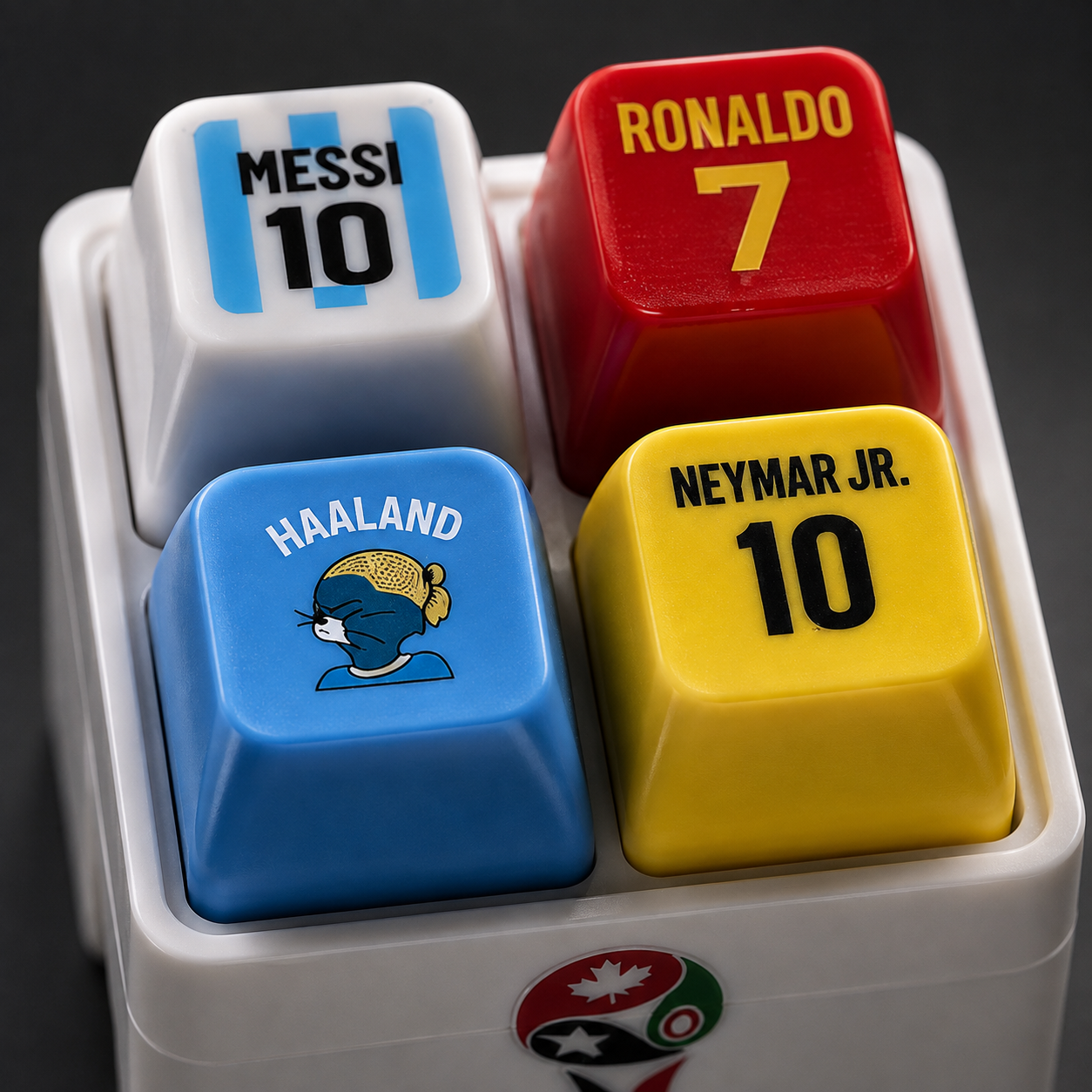 Football Keycaps Keychain