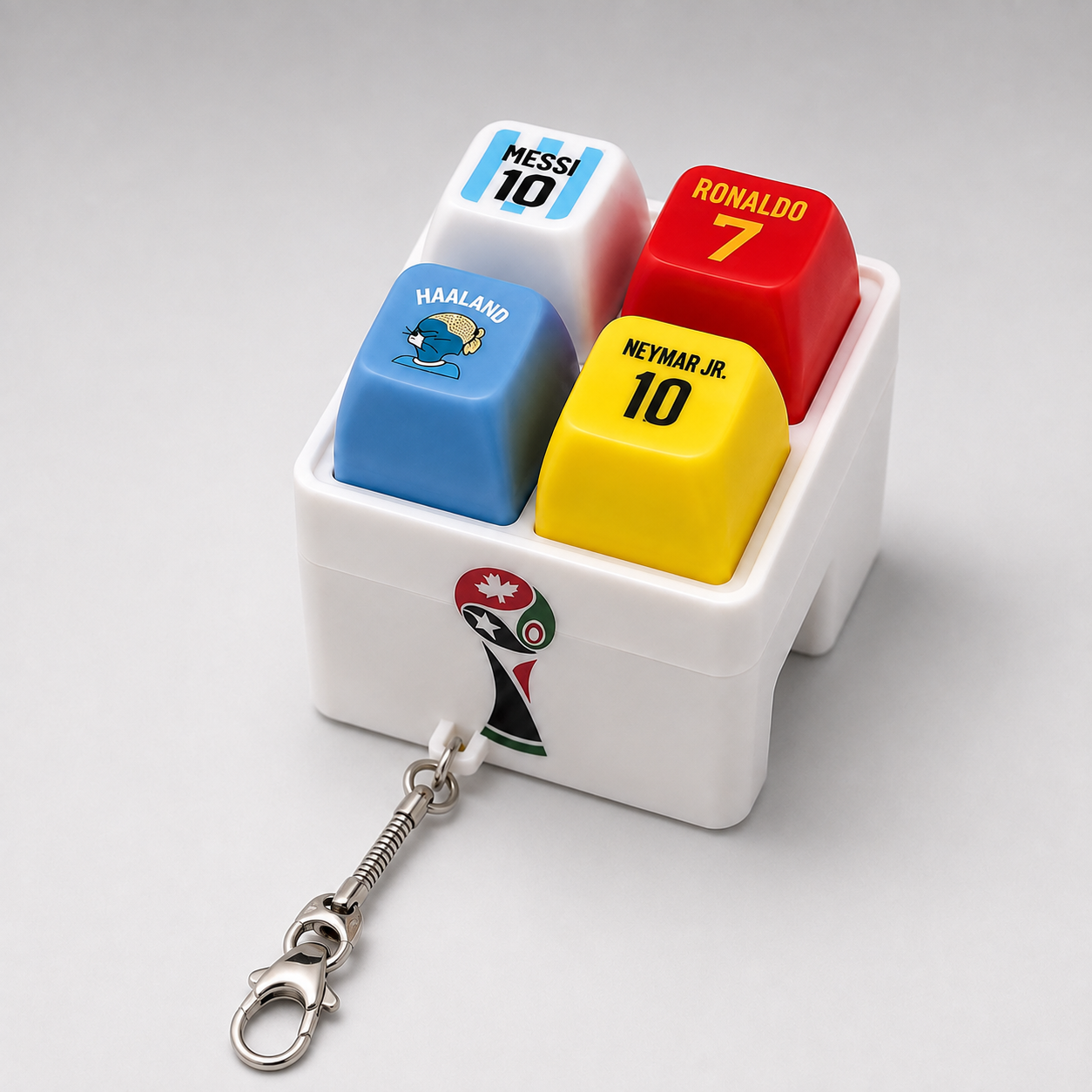 Football Keycaps Keychain